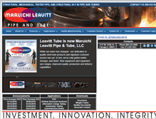 Tablet Screenshot of leavitt-tube.com